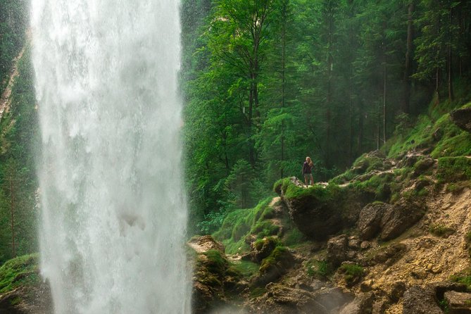 7 Alpine Wonders- Day Tour Bled, Soca valley, Slovenia - Peričnik Waterfall and the wet walk behind it