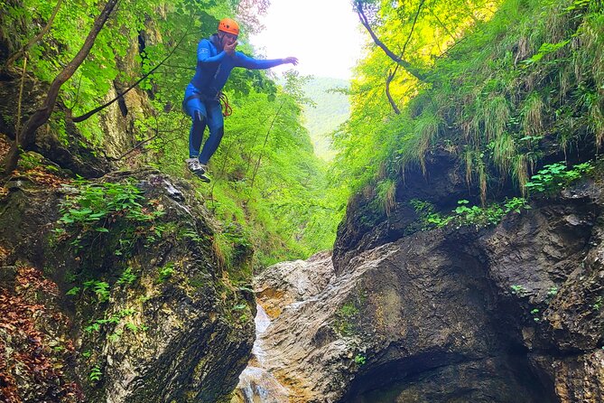 Beginner Canyoning Tour in the Sušec Canyon - Bovec Slovenia - What the 1.5-hour canyon section feels like