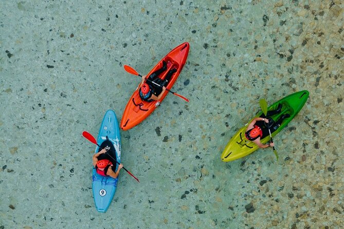 Best Guided Kayaking Tour in Soča Valley With Photos - Learning to paddle before the current picks up
