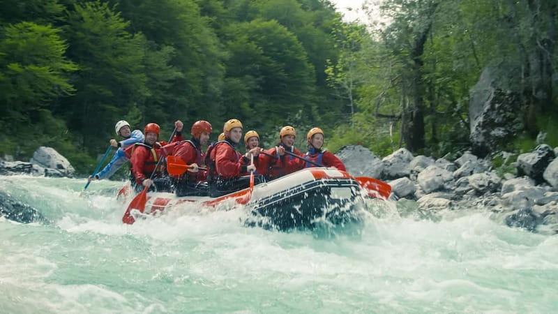 Bled: Great Fun Sava River Rafting by 3glav - On the Sava Dolinka: gentle rapids and simple teamwork