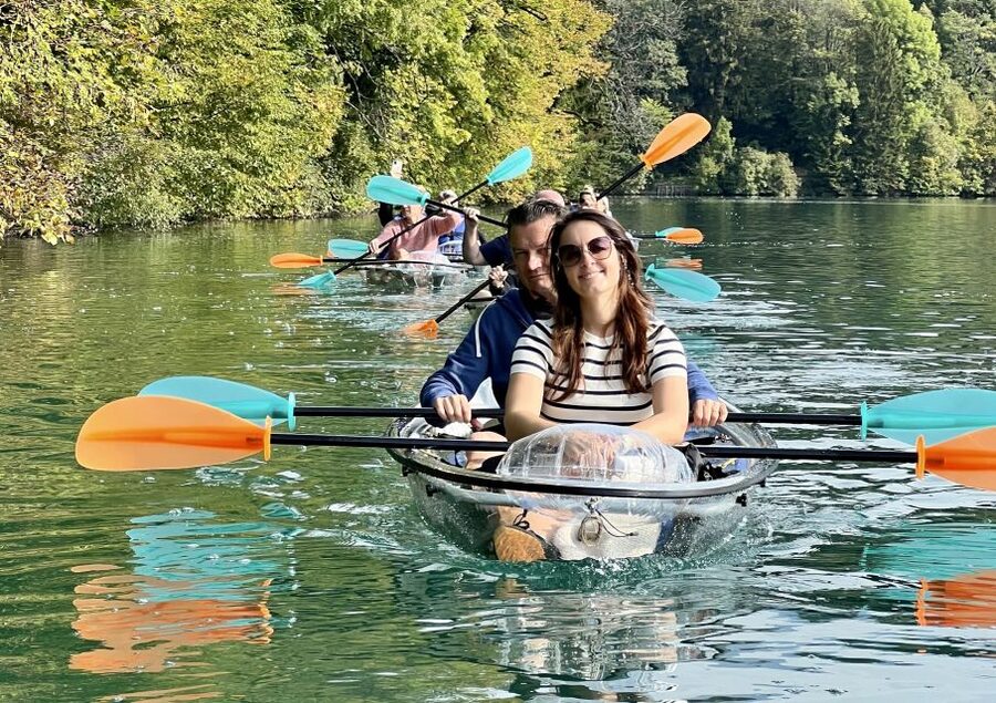 Bled: Guided Kayaking Tour in a Transparent Kayak - Sunset, Castle Lights, and the Underwater Glow