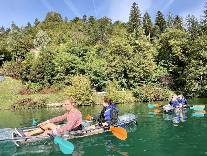 Bled: Guided Kayaking Tour in a Transparent Kayak - The First Paddle Across the Lake