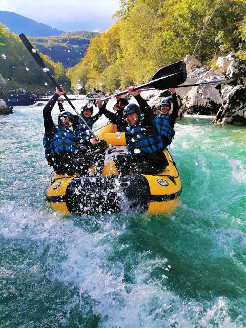 Bovec: Adventure Rafting on Emerald River Soča + FREE photos - Swimming, the raft slide, and Manhattan Rock