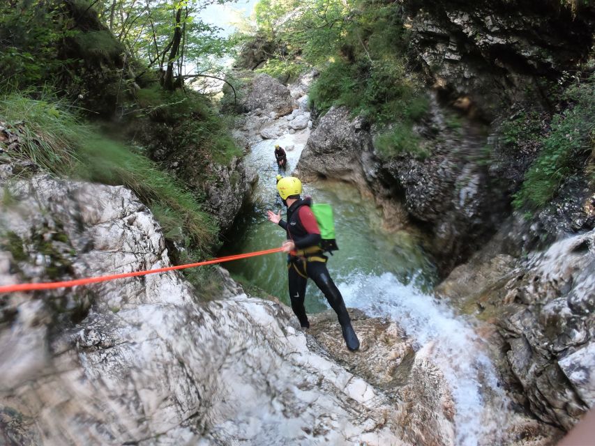 Bovec: Canyoning in Triglav National Park Tour + Photos - Rappelling down Fratarica’s taller drops