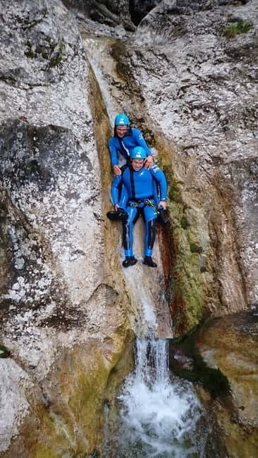 Bovec: Thrilling Canyoning in Sušec Gorge with Photo service - Getting equipped for the stream