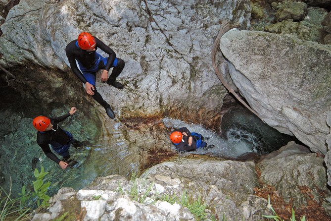 Canyoning in Susec Gorge from Bovec - The World War I traces beside the stream