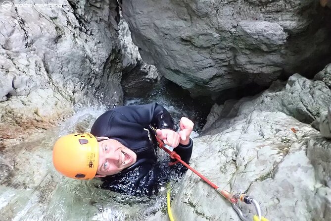 Canyoning Susec with leading local company - since 1989 - Meeting in Bovec and reaching the canyon