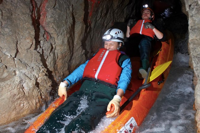 From Bled: Black Hole Kayaking - Riding the old mining train underground