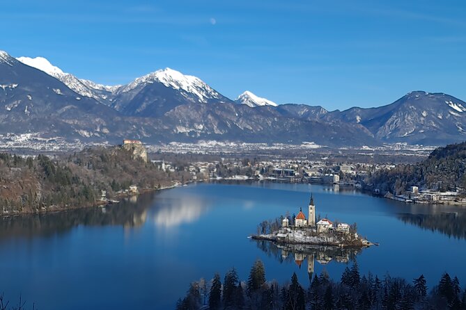 From Ljubljana to lake Bled - Slovenia Tourist Taxi - Bled Castle from above