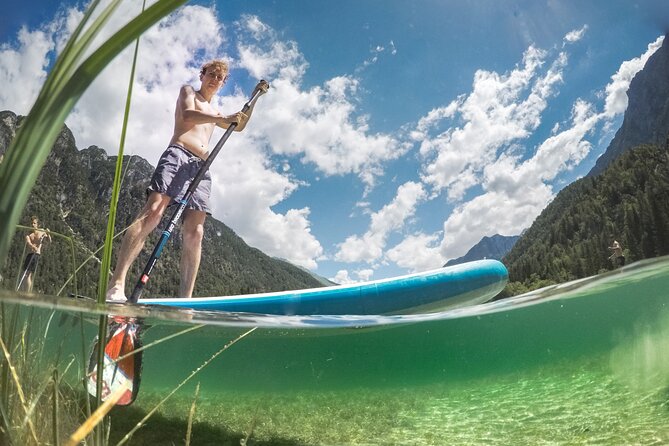 Half Day Stand-up Paddle Boarding (SUP) trip on Lake Predil - From Bovec to the lakeshore