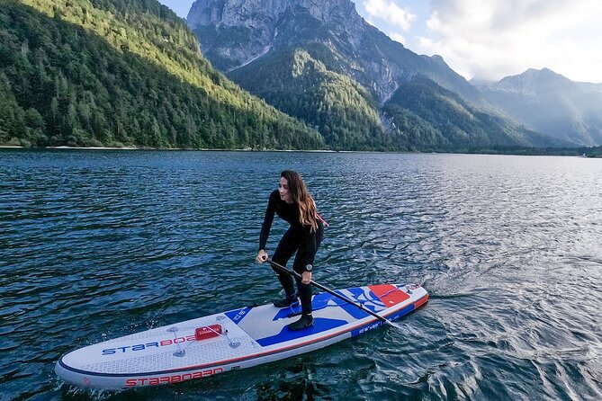 Half-Day Stand-Up Paddleboarding on Lake Predil - From Predil Pass to the launch point