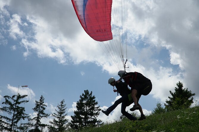 Lake Bled Tandem Paragliding - Bled Island, Bled Castle, and Ojstrica from above