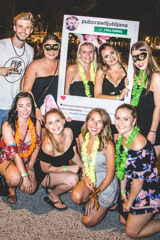 Ljubljana Pub Crawl - The first drink and the icebreaker games