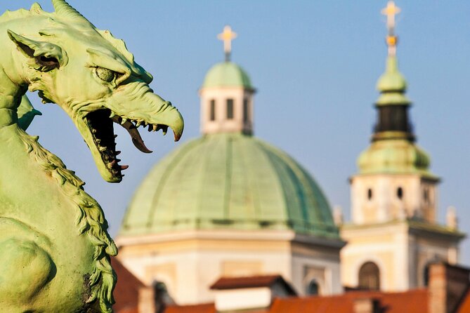 Ljubljana Scavenger Hunt and Highlights Self Guided Audio Tour - Dragon Bridge adds a playful Ljubljana symbol