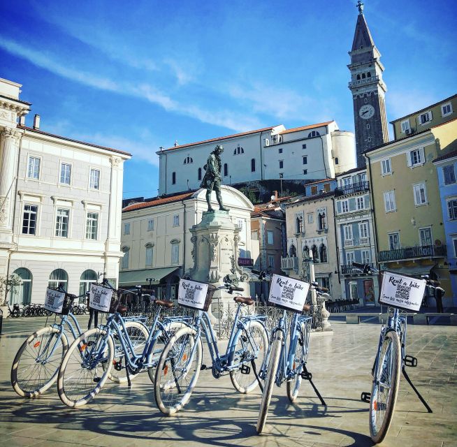 Piran: Bike Rental with Map, Helmet, Water bottle and Lock - Piran to Strunjan and Moon Bay