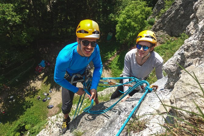 Rock Climbing near Lake Bled - Starting with an easier 3a route