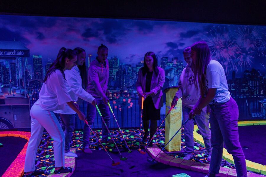 Woop! Glow golf: Ljubljana Btc City - Why the indoor setting helps in Ljubljana