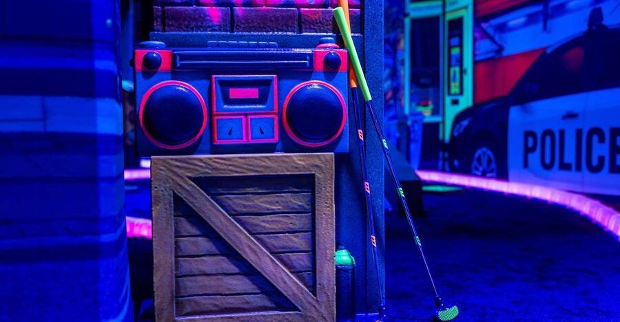 Woop! Glow Golf: Maribor - What the 15-hole course feels like
